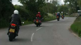 Motor cycling in a group